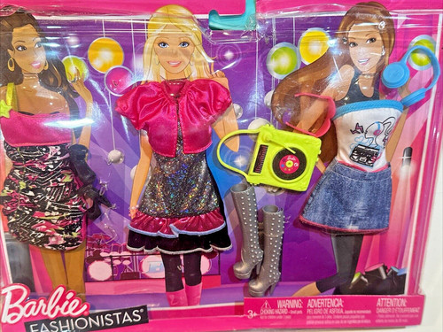Barbie fashionistas set moda - set,